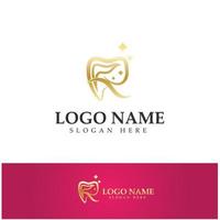 logo dental design vector template.creative logotipo do dentista. logotipo de vetor de clínica odontológica.