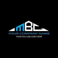 design criativo do logotipo da carta mbc com gráfico vetorial vetor