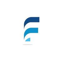 elementos de modelo de design de ícone de logotipo letra f vetor