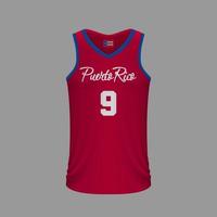 camisa de basquete realista vetor