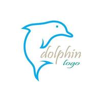 vetor de design de logotipo de ícone de golfinho