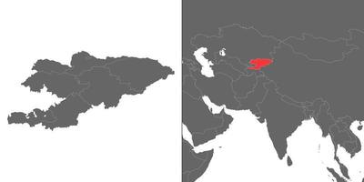 mapa com localização vetor