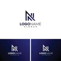 letra abstrata n logo-n logo vetor