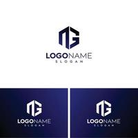 letra abstrata ng logo-ng design de logotipo vetor