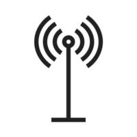 ícone de linha de antena vetor