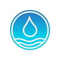 logotipo do ícone de água vetor