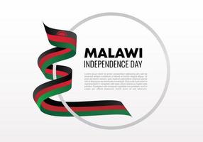 celebração nacional do fundo do dia da independência do malawi em 6 de julho. vetor