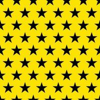 plano de fundo sem emenda com padrão de estrelas preto e amarelo. vetor