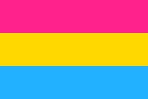 bandeira do orgulho pansexual vetor