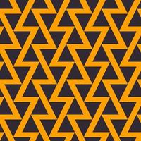 moderna cor preto-amarelo triângulo abstrato zig zag linha padrão design fundo sem emenda. uso para tecido, têxtil, elementos de decoração de interiores, estofados, embrulhos. vetor