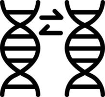 ilustração vetorial de transferência de DNA em ícones de símbolos.vector de qualidade background.premium para conceito e design gráfico. vetor