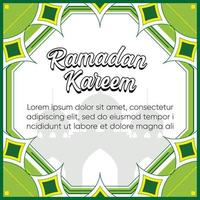 design de postagem ramadan kareem vetor