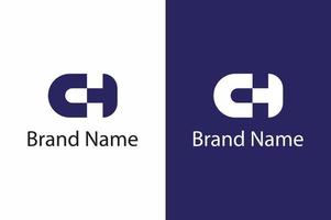 vetor de design de logotipo de carta ch hc. ilustração do vetor do logotipo do monograma da letra ch hc