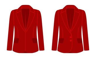 casaco vermelho com dois botões para o médico vetor
