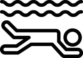 ilustração em vetor pessoa natação em um ícones de symbols.vector de qualidade background.premium para conceito e design gráfico.