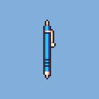 ícone de caneta estilo pixel art totalmente editado isolado em um fundo branco para jogos, aplicativos móveis, design de pôsteres e fins impressos. vetor