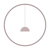 ícone de símbolo gráfico boho minimalista. elemento de ícone de decoração de silhueta minimalista boho simples para impressão de camiseta ou pôster vetor