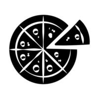 gráfico de ilustração vetorial de ícone de pizza vetor