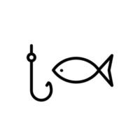 gráfico de ilustração vetorial de ícone de peixe vetor