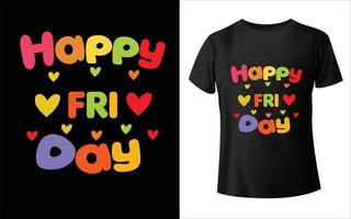 design de camiseta feliz terça-feira vetor