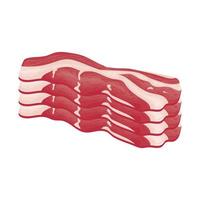 café da manhã bacon vetor carne de porco cordeiro restaurante menu churrasco elemento bonito bife produto carne dos desenhos animados