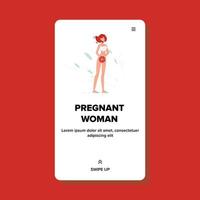 ilustração vetorial de maternidade e preparação de mulher grávida