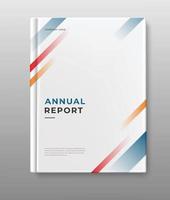 coleção de design de capa de relatório anual vetor