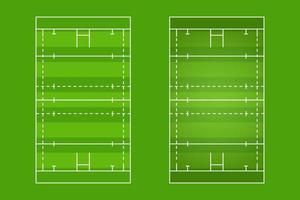 design plano de quadra de rugby, ilustração gráfica de campo de rugby, vetor de quadra de rugby e layout.