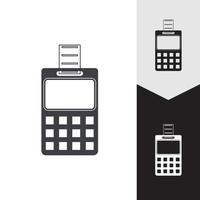 máquina de cartão de crédito. caixa eletrônico por dinheiro. ilustração de terminal de pagamento vetor