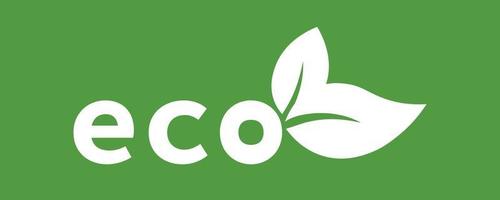 ícone de folha verde eco bio natureza símbolo eco verde para web e negócios vetor