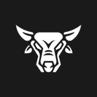 símbolo do zodíaco touro logotipo silhueta conceito ilustração vetor