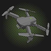 ilustração vetorial de drone vetor