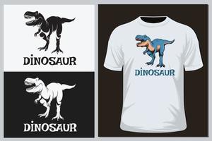 camiseta vetor de dinossauro