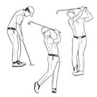 ilustração vetorial de golfe vetor