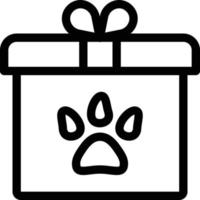 ilustração vetorial de presente para animais de estimação em ícones de símbolos.vector de qualidade background.premium para conceito e design gráfico. vetor