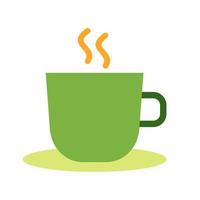 ícone de linha de chá quente vetor
