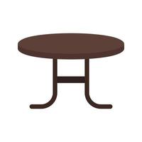 ícone de linha de mesa de café vetor