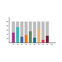 vetor de gráfico gráfico para apresentação de ícone de símbolo de site