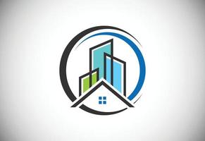 logotipo imobiliário, logotipo da casa, símbolo de sinal de logotipo em casa vetor