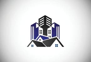 logotipo imobiliário, logotipo da casa, símbolo de sinal de logotipo em casa vetor