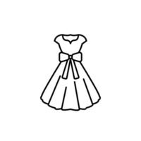 gráfico de ilustração vetorial de ícone de vestido vetor