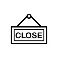 gráfico de ilustração vetorial do ícone de marca de fechamento aberto vetor
