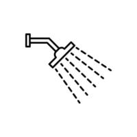 gráfico de ilustração vetorial de ícone de chuveiro vetor