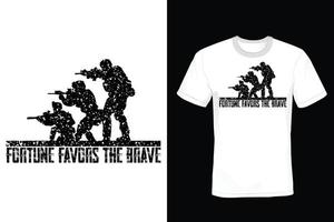 design de camiseta do exército, vintage, tipografia vetor