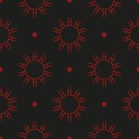 de fundo vector sem costura abstrato preto e vermelho chinês. papel de parede em um modelo de estilo vintage. elemento floral indiano. ornamento para papel de parede, tecido, embalagem, embalagem.