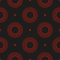 de fundo vector sem costura abstrato preto e vermelho chinês. papel de parede em um modelo de estilo vintage. elemento floral indiano. ornamento gráfico para papel de parede, tecido, embalagem e papel.