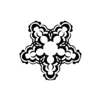 ornamento redondo celtas. bom para logotipos, tatuagens, estampas e cartões postais. ilustração vetorial vetor