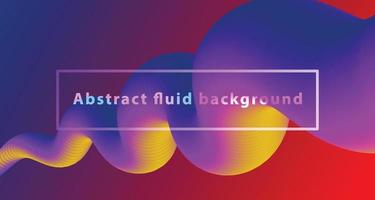 fundo abstrato gradiente fluido 3d, colorido e moderno em conceitos de temporada de verão, formas de fluxo de ilustração vetorial. onda líquida vetor
