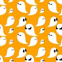 padrão sem emenda de fundo fantasma de halloween, para ser usado como um cartão de felicitações ou papel de parede. vetor