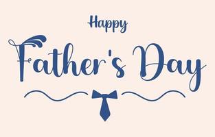 ilustração vetorial de cartão de dia dos pais, com letras de feliz dia dos pais decoradas com corações e fundo azul. vetor